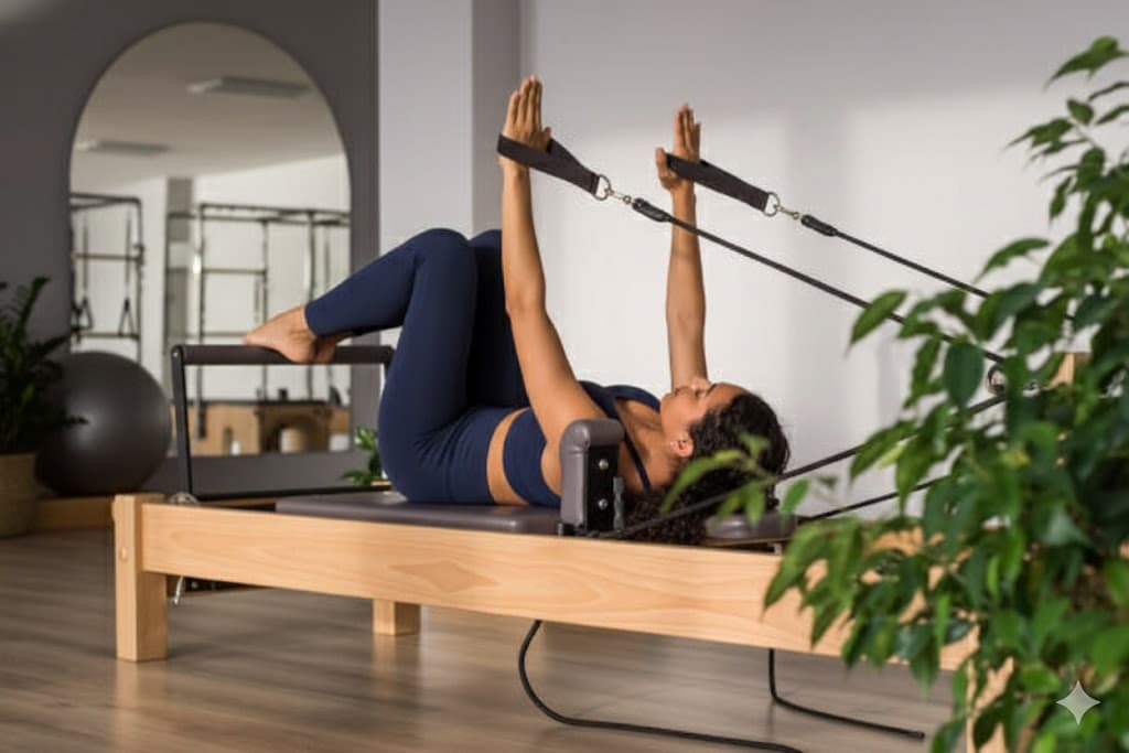 Reformer Pilates class at Flow Studio